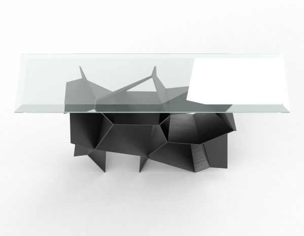 voronoi sofa table furniture rendering top view