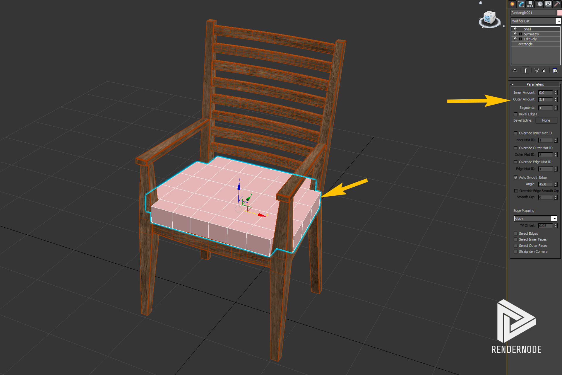 How To Model A Seat Cushion In 3d Studio Max Rendernode
