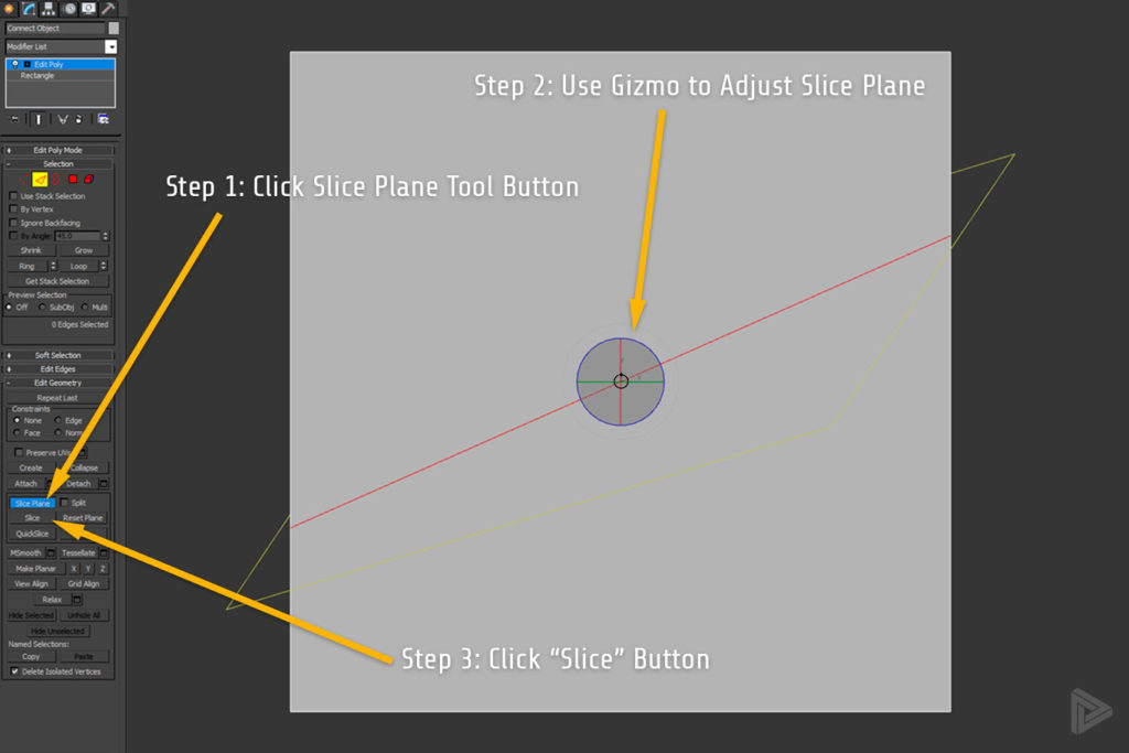 Slice Plane Add Vertex 3DS Max rendernode