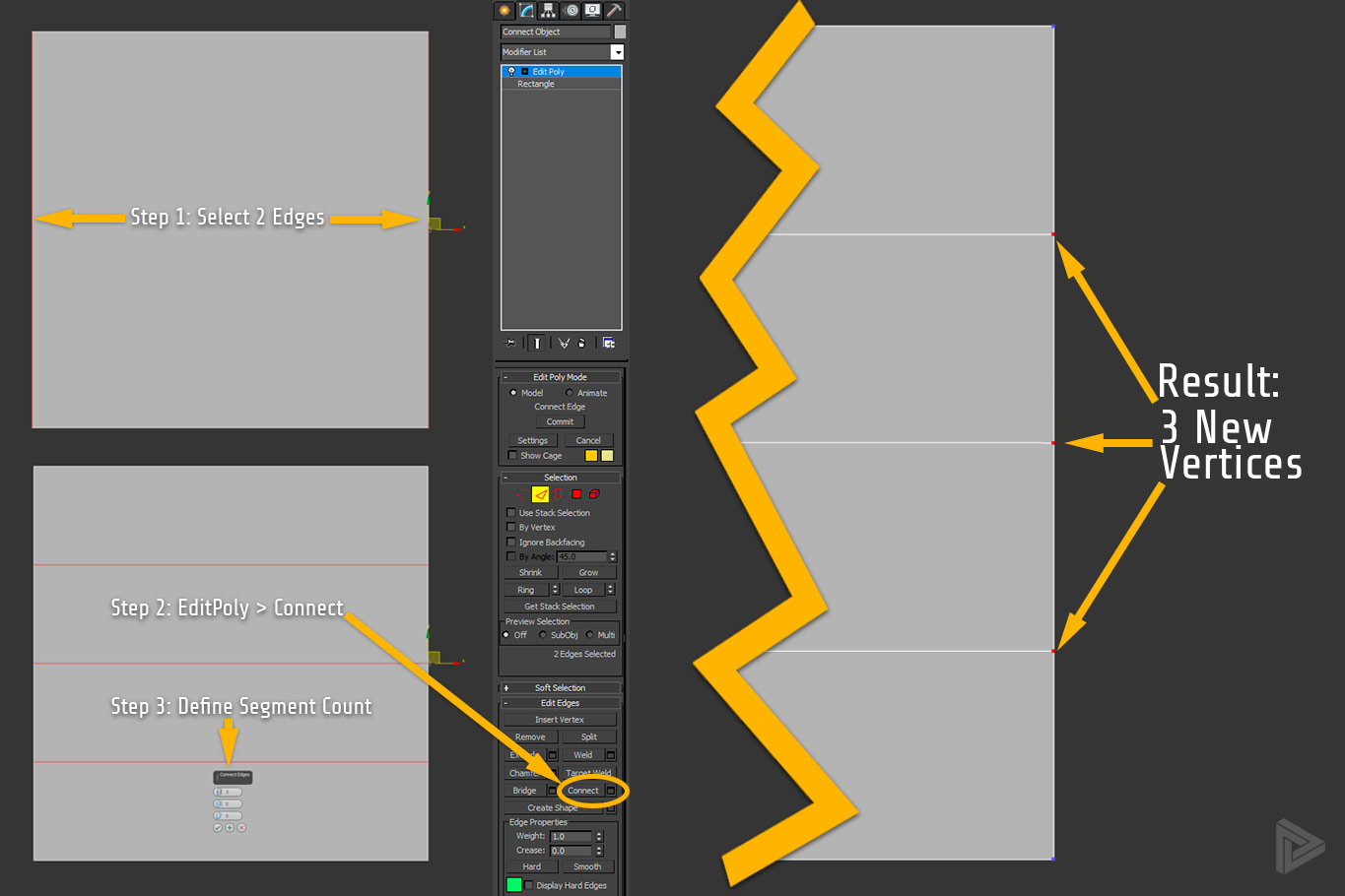 to Add a Vertex 3DS Max | Rendernode